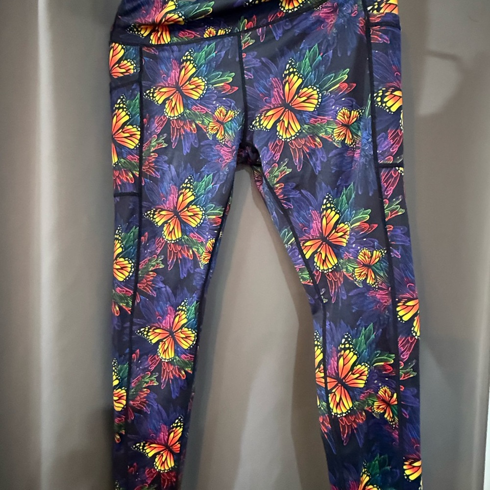 Constantly Varied Gear Multicolor Butterfly Leggings